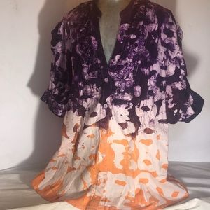 “NEXT” Custom Tie Dyed Woman’s Blouse .